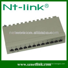 Alta calidad 1U STP 8 puerto cat5e patch panel